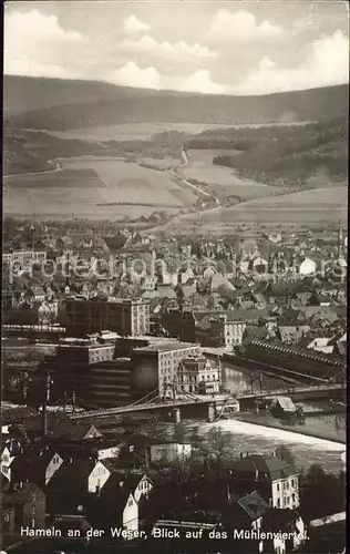 Hameln an der Weser Blick auf das Muehlenviertel Kat. Hameln