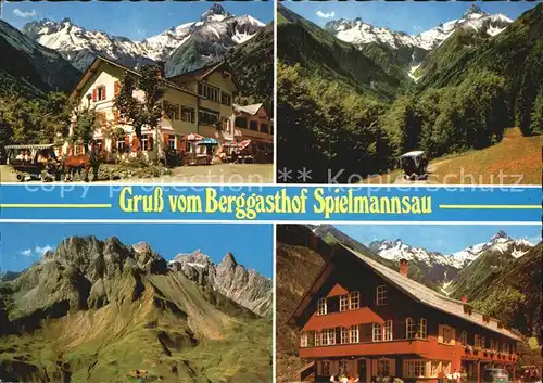 Oberstdorf Berggasthof Spielmannsau Kat. Oberstdorf