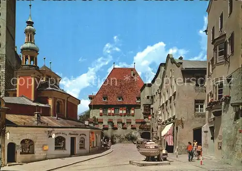 Bad Hall Oberoesterreich Rathaus und Stadtbrunnen Kat. Bad Hall