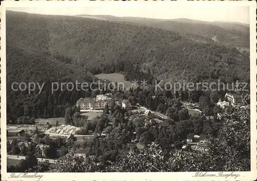 Bad Harzburg Blick vom Burgberg Kat. Bad Harzburg