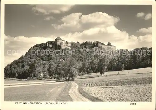 Koenigstein Saechsische Schweiz Festung Kat. Koenigstein Saechsische Schweiz