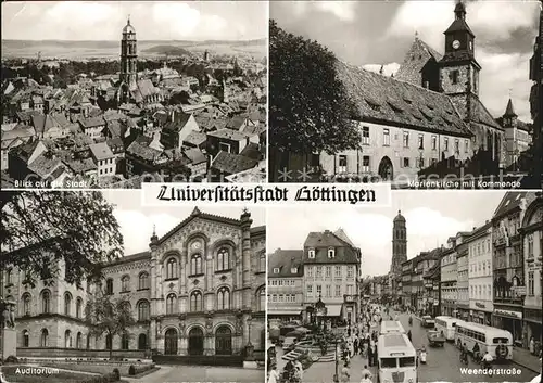 Goettingen Niedersachsen Stadtbild mit Kirche Kommende Weenderstrasse Auditorium Kat. Goettingen