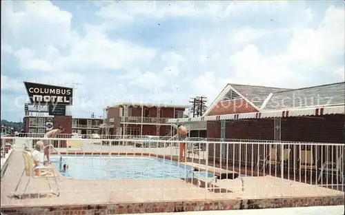 Columbus Mississippi Columbus Motel Pool Kat. Columbus