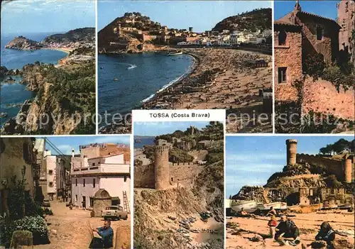 Tossa de Mar Burg Strand Altstadt Bucht Kat. Costa Brava