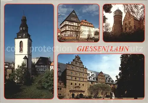 Giessen Lahn Neues und altes Schloss Kat. Giessen