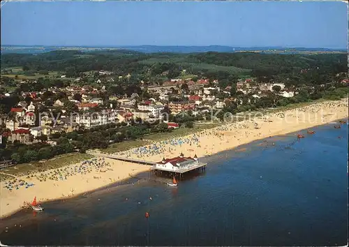 Ahlbeck Ostseebad Strand Luftbild Kat. Heringsdorf Insel Usedom