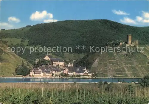 Beilstein Mosel Burg Panorama Kat. Beilstein