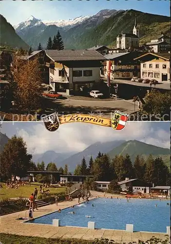 Kaprun Freibad mit Kitzsteinhorn Kat. Kaprun