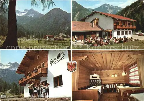 Pertisau Achensee Alpengasthof Gernalm Kat. Eben am Achensee