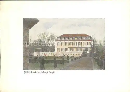 Gelsenkirchen Schloss Berge Kat. Gelsenkirchen