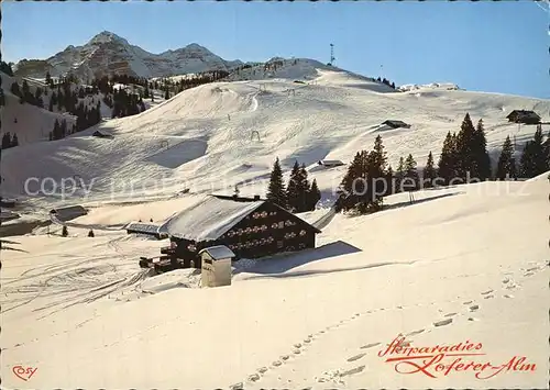 Lofer Skiparadies Loferer Alm Haus Gertraud in der Sonne Kat. Lofer