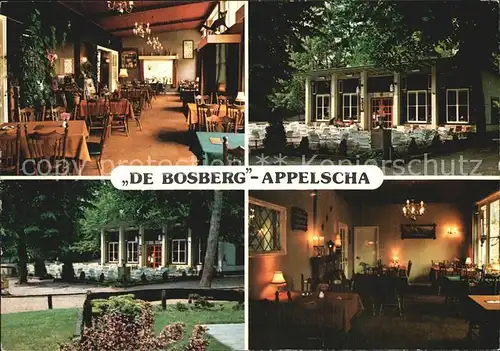Appelscha Cafe Restaurant De Bosberg Terrasse Gastraum Garten Kat. Niederlande