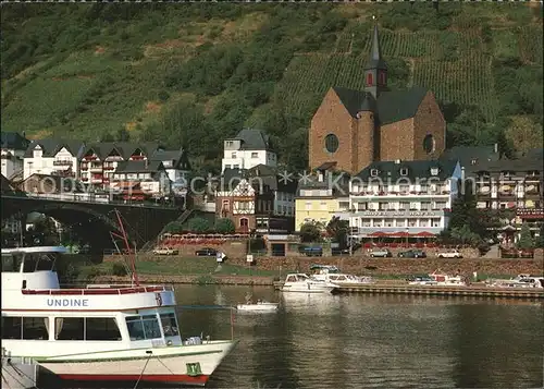 Cochem Mosel Hotel Am Hafen Kirche MS Udine Kat. Cochem