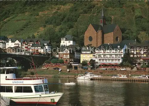 Cochem Mosel Hotel Am Hafen Kirche MS Udine Kat. Cochem