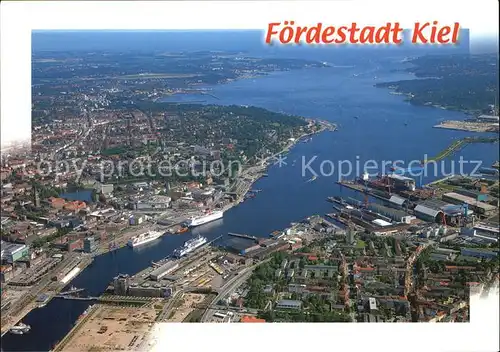 Kiel Foerde Fliegeraufnahme Kat. Kiel