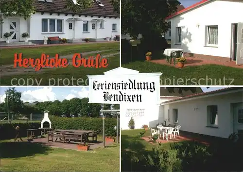 Krummin Feriensiedlung Bendixen Grillplatz Terrasse Kat. Krummin