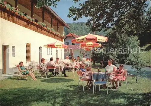 Ebenau Cafe Pension Itzlinger Gartenterrasse Kat. Ebenau