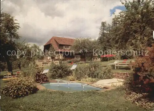 Badenweiler Sanatorium Sonneneck Wassertretanlage Kat. Badenweiler