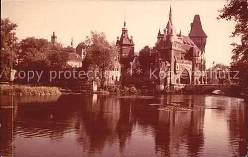 Budapest Stadtwald Schloss Vajdahunyad Landwirtschaftliches Museum Kat. Budapest