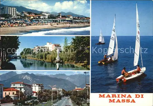 Marina di Massa Strand Stadtansicht Kat. Massa