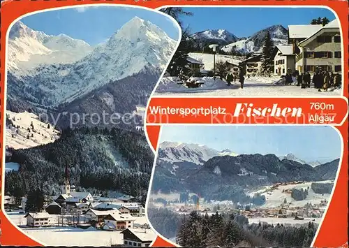 Fischen Allgaeu Wintersportplatz Panoramen Kat. Fischen i.Allgaeu