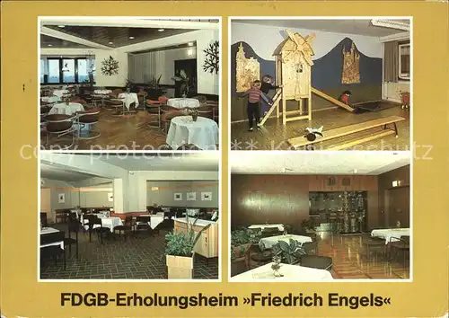 Templin FDGB Erholungsheim Friedrich Engels Dachcafe Kat. Templin