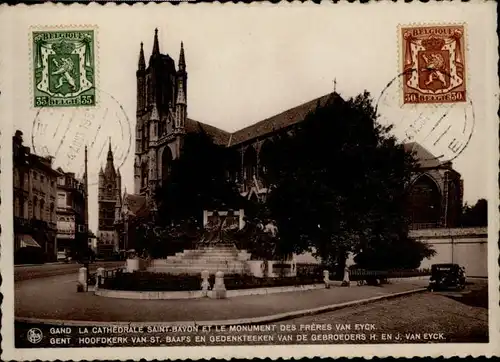 Gand Belgie Gand Gent Cathedrale Saint Bavon Monument Freres van Eyck Hoffdkerk St. Baafs  x /  /