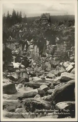 Ober-Schreiberhau Riesengebirge Zckelfallbaude Zackelklamm x