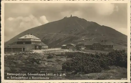 Schlesierhaus Schneekoppe Riesenbaude Riesengebirge *