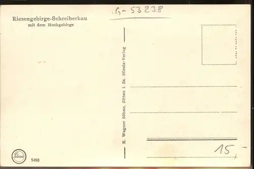 Ober-Schreiberhau Baeckerei Konditorei Riesengebirge *