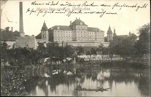 Chotieschau Chotieschau Kloster Pensionat Teich Boot x / Polen /Polen