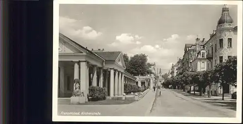 Franzensbad Tschechien Kirchenstrasse / Tschechische Republik /Tschechische Republik