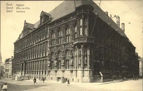 Gand Belgie Gent Rathaus Kat. 