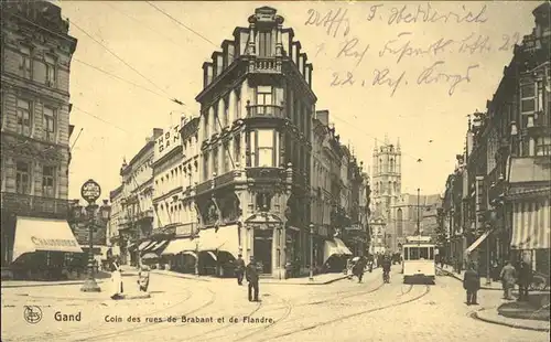 Gand Belgie Brabant et de Flandre Strassenbahn Kat. 