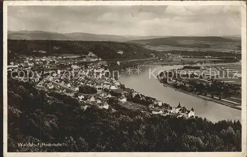 Waldshut Tiengen Rhein Rheinpanorama Kat. Waldshut Tiengen