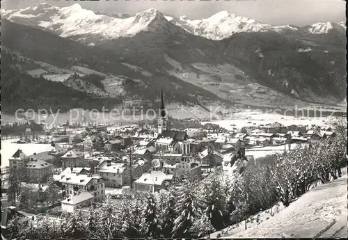 Bad Hofgastein Salzburg Gesamtansicht Wintersportplatz an der Tauernbahn Alpenpanorama Kat. Bad Hofgastein