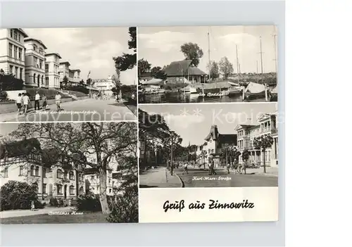 Zinnowitz Ostseebad Usedom Strasse der Voelkerfreundschaft Bodden Karl Marx Strasse  Kat. Zinnowitz