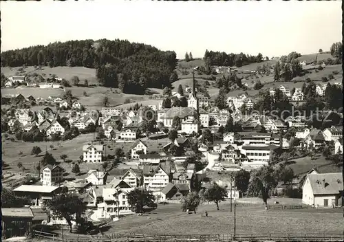 Teufen Mittelland mit Fernblick Froehlichsegg Bad Sonder und Schaeflisegg Kat. Teufen