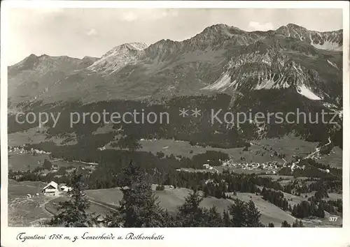 Lenzerheide Albula Rothornkette Kat. Lenzerheide