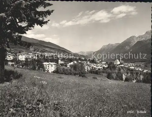 Scuol Dorfblick Kat. Scuol