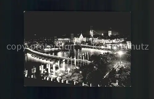 Zuerich Jubilaeumsfeier 1951 Festbeleuchtung / Zuerich /Bz. Zuerich City
