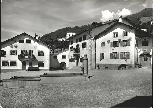 Scuol B?gl Grond Dorfbrunnen Kat. Scuol