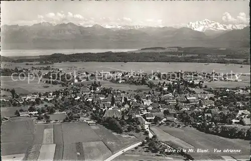 Biere Aubonne et le Mont Blanc vue aerienne Kat. Biere