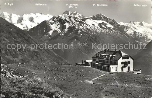 Muottas Muraigl Hotel Kulm mit Piz Palue Kat. Muottas Muraigl