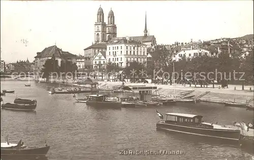 Zuerich Schifflaende Grossmuenster / Zuerich /Bz. Zuerich City