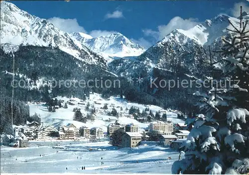 Lenzerheide Valbella Ortsansicht Kat. Lenzerheide