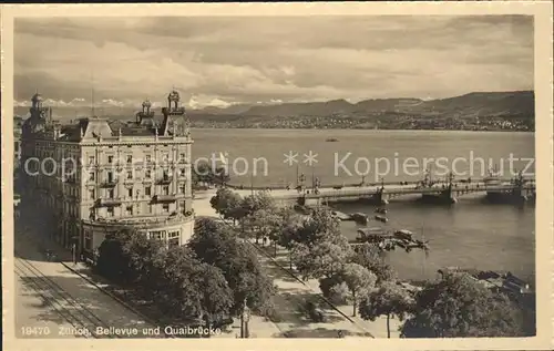 Zuerich Bellevue Quaibruecke / Zuerich /Bz. Zuerich City