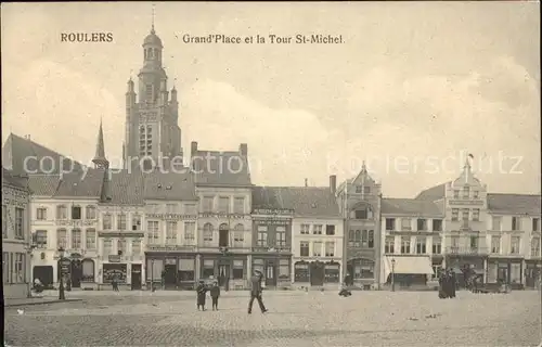 Roulers West Vlaanderen Grand Place et Tour St. Michel Kat. 