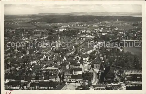 Konstanz Bodensee Flugzeugaufnahme / Konstanz /Konstanz LKR