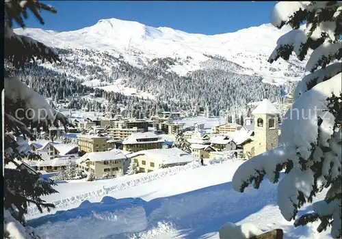 Lenzerheide Valbella mit Piz Danis Skigebiet Kat. Lenzerheide